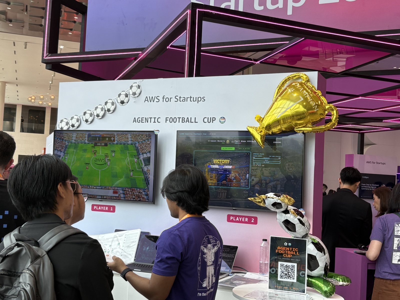 AI サッカーゲームの画面と構成表